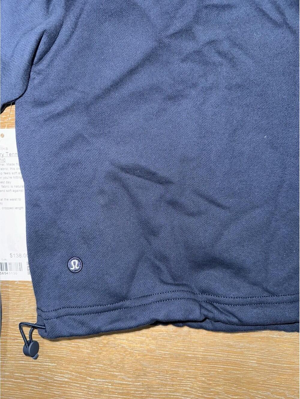 Lululemon Deuce Cotton Terry Tennis Half-Zip Sweatshirt Sz SMALL NWT - Picture 5 of 7